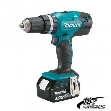 Taladro Percutor Inalámbrico 13mm 18v DHP453SFE Makita