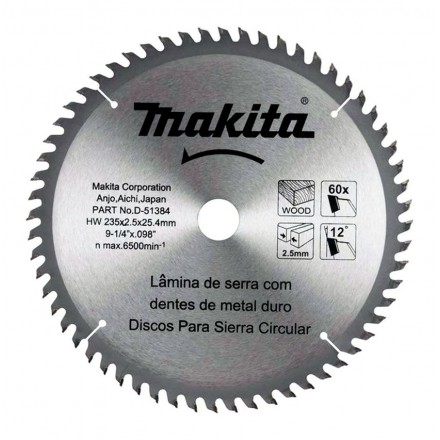 DISCO SIERRA 9.1/4  60 DTS D-51384 MAKITA
