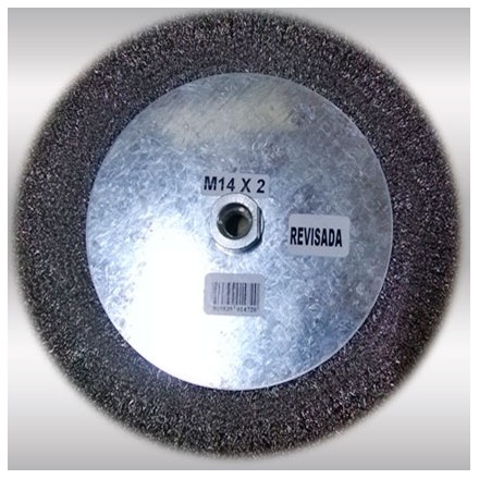 GRATA CIRCULAR AC INOX. ONDULADO M-14 9” HELA