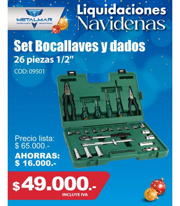 Set Bocallaves y dados