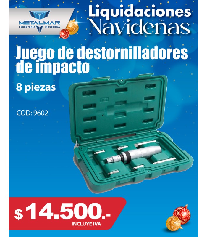 Juego de destornilladores de impacto